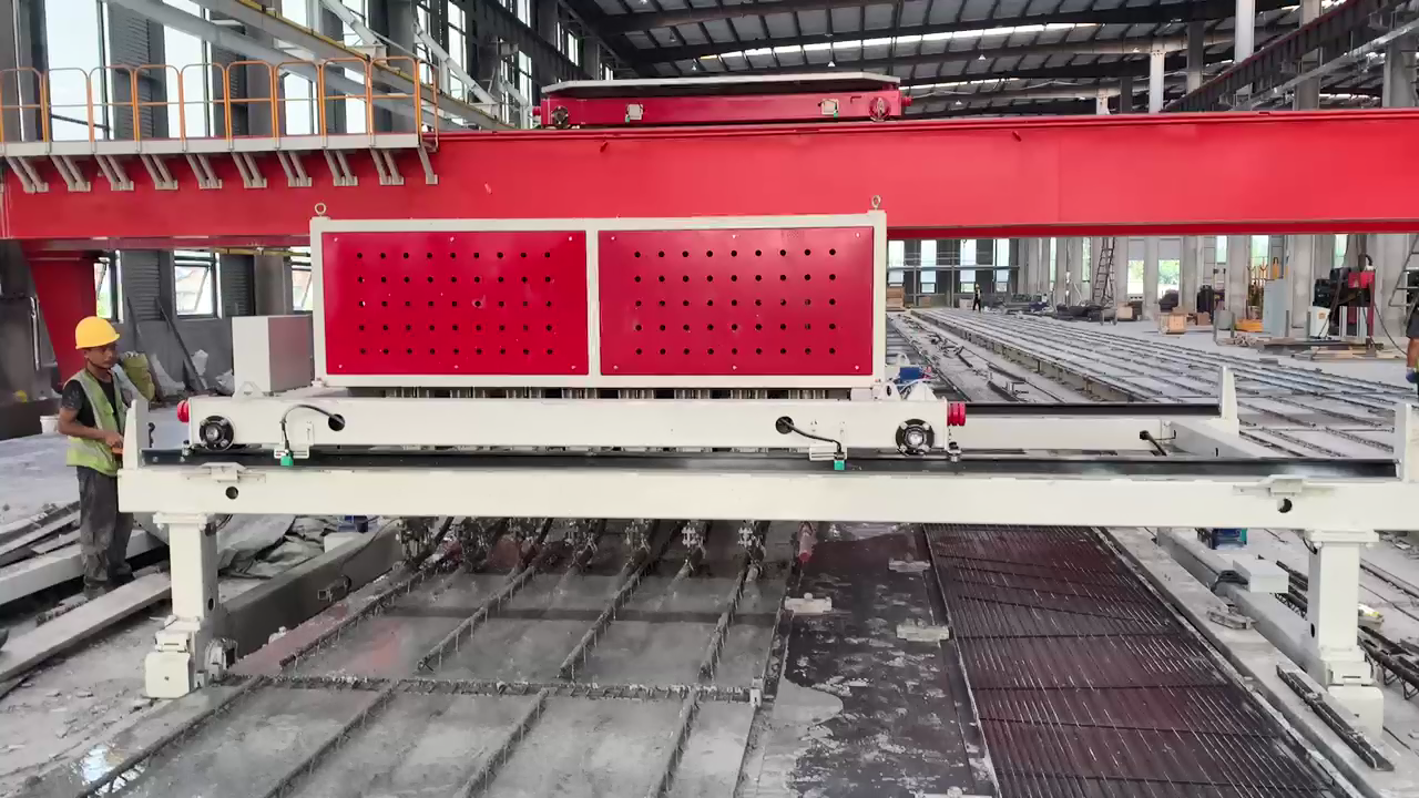 預(yù)應(yīng)力長(zhǎng)線臺(tái)構(gòu)件生產(chǎn)線